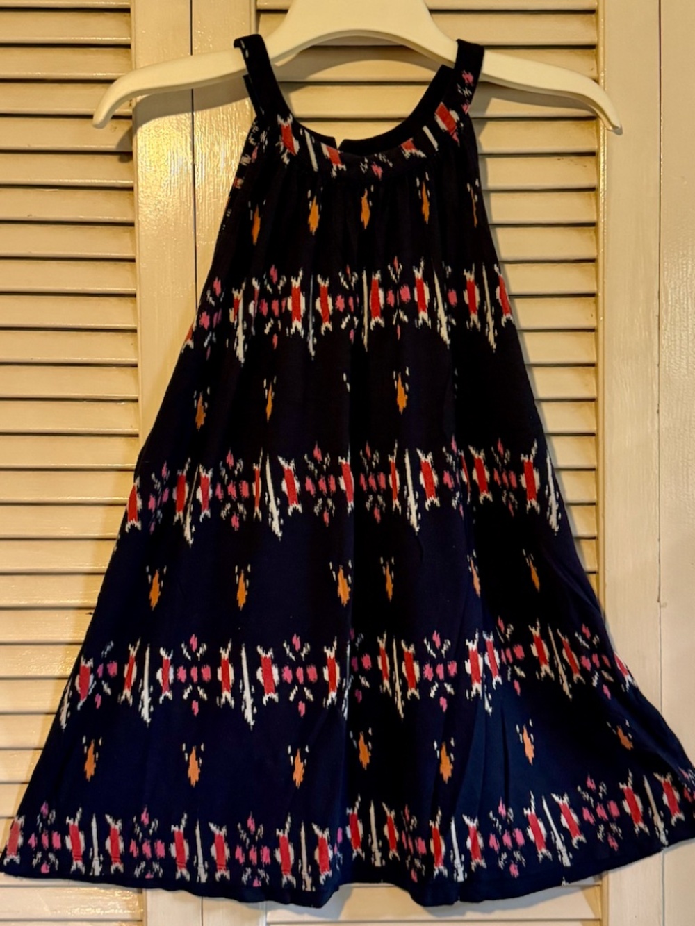 LOFT Ikat Pattern Halter Tank - Size L